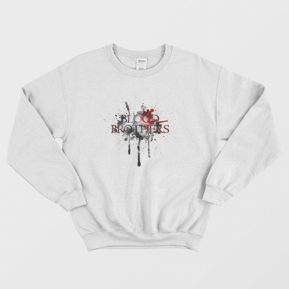 Blood Brothers Vampire Diaries Fan Art Gothic Style Graphic Sweatshirt